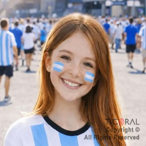 MAQUILLAJE BANDERITA ARGENTINA EN BARRA 6 GR (BLISTER X 3 UNIDADES)